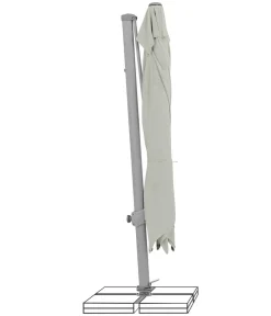 Suncomfort by Glatz Ampelschirm Varioflex, rechteckig, ca. B300/T300 cm Grau Best