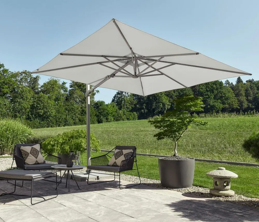 Suncomfort by Glatz Ampelschirm Varioflex, rechteckig, ca. B300/T300 cm Grau Best