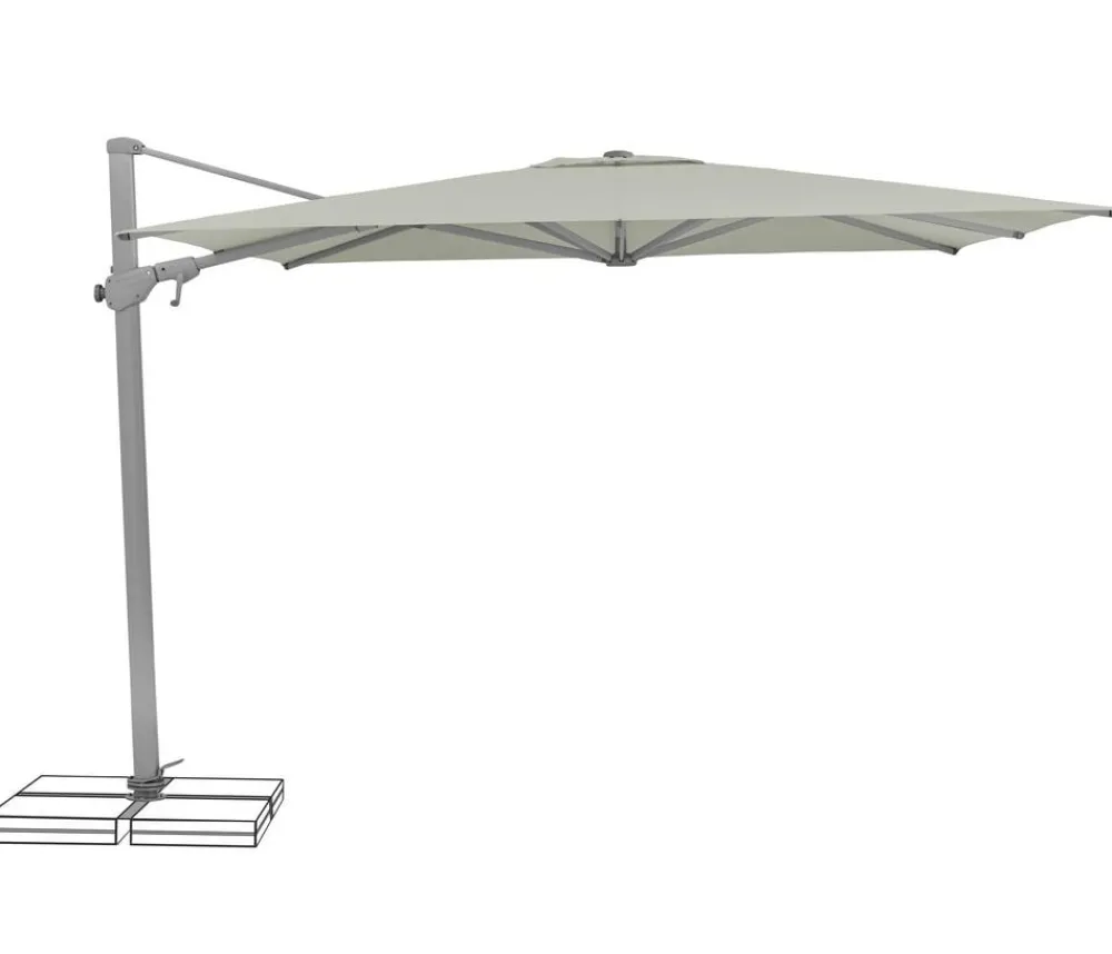 Suncomfort by Glatz Ampelschirm Varioflex, rechteckig, ca. B300/T300 cm Grau Best