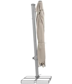 Suncomfort Sonnenschirme - by Glatz Ampelschirm Varioflex, rechteckig, ca. B300/T300 cm Taupe