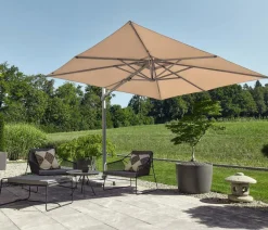 Suncomfort Sonnenschirme - by Glatz Ampelschirm Varioflex, rechteckig, ca. B300/T300 cm Taupe