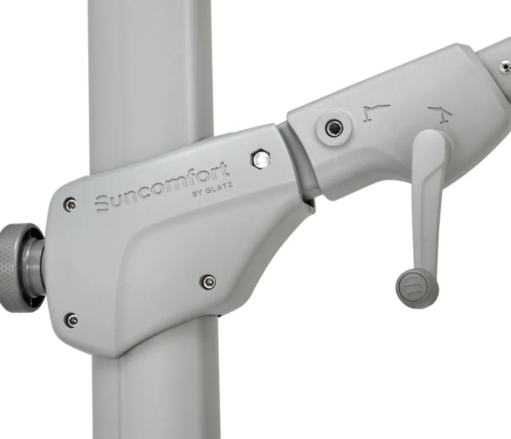 Suncomfort Sonnenschirme - by Glatz Ampelschirm Varioflex, rechteckig, ca. B300/T300 cm Dunkelgrau