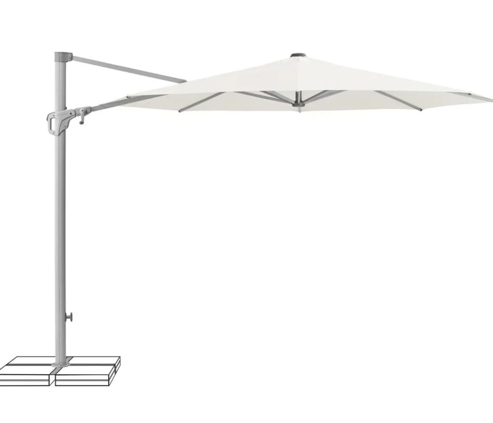 Suncomfort by Glatz Ampelschirm Familyflex, rund, ca. Ø300 cm Weiß Clearance