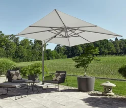 Suncomfort by Glatz Ampelschirm Varioflex, rechteckig, ca. B330/T270 cm Grau Outlet