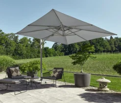 Suncomfort Sonnenschirme - by Glatz Ampelschirm Varioflex, rechteckig, ca. B330/T270 cm Dunkelgrau