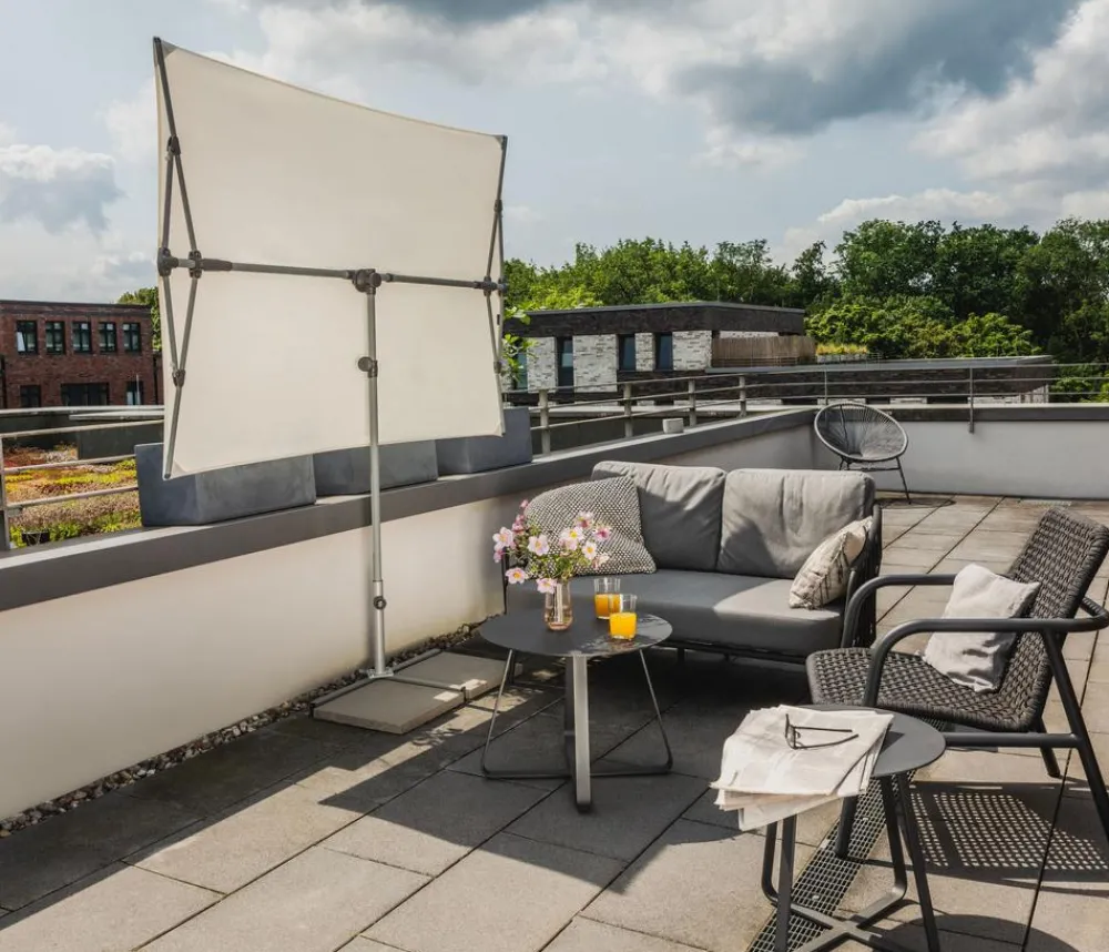 Suncomfort by Glatz Balkonschirm Flex Roof, rechteckig, ca. B195/T140 cm Weiß Online