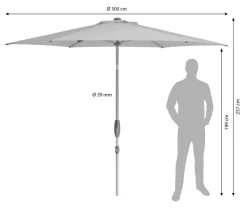 Suncomfort Sonnenschirme > by Glatz Sonnenschirm Shell Turn, rund, ca. Ø300 cm
