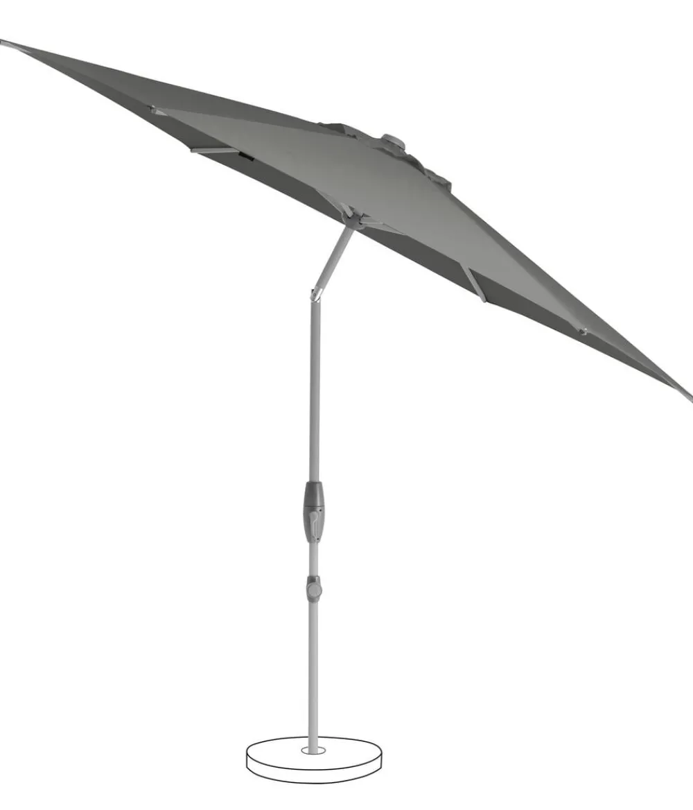 Suncomfort by Glatz Sonnenschirm Shell Turn, rund, ca. Ø300 cm Dunkelgrau Clearance