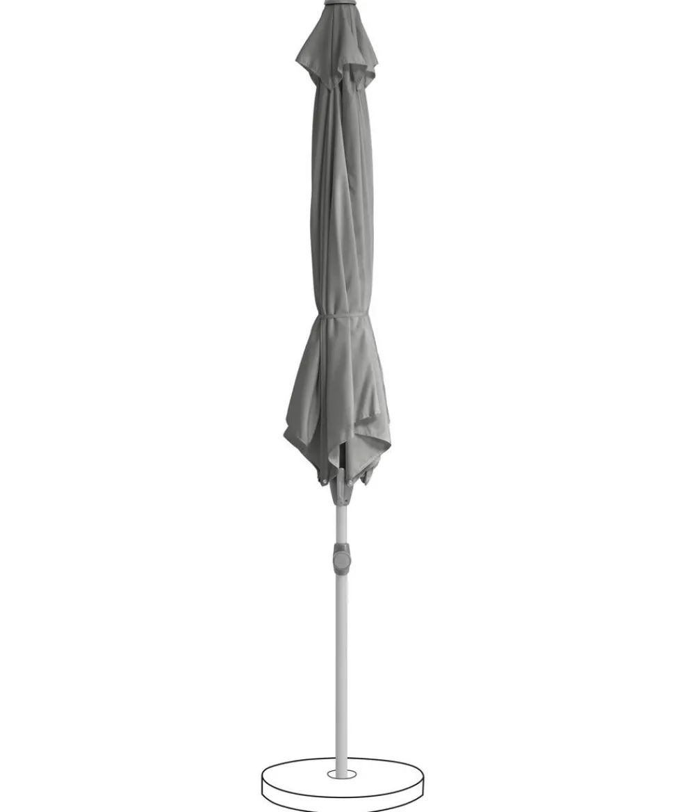 Suncomfort by Glatz Sonnenschirm Shell Turn, rund, ca. Ø300 cm Dunkelgrau Clearance