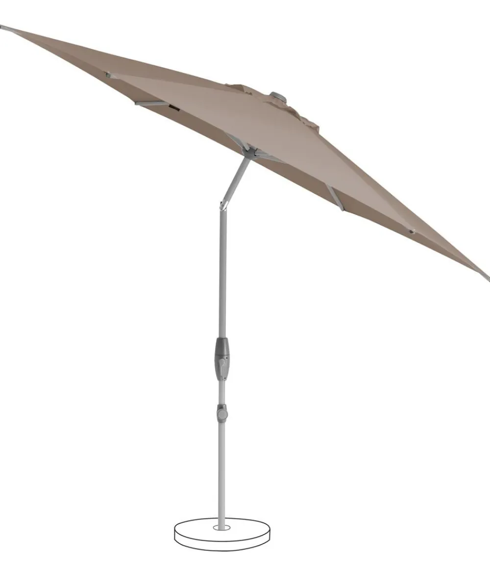 Suncomfort by Glatz Sonnenschirm Shell Turn, rund, ca. Ø300 cm Taupe Outlet