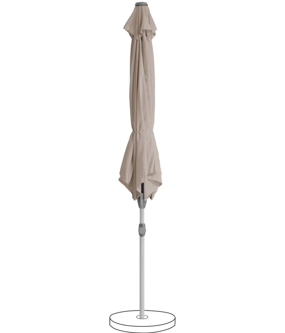 Suncomfort by Glatz Sonnenschirm Shell Turn, rund, ca. Ø300 cm Taupe Outlet