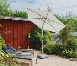 Suncomfort by Glatz Sonnenschirm Shell Turn, rund, ca. Ø300 cm Taupe Outlet