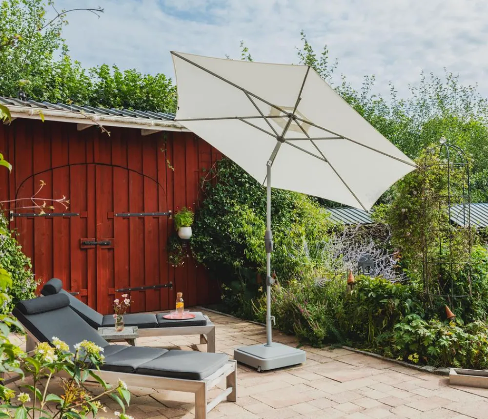 Suncomfort by Glatz Sonnenschirm Shell Turn, rund, ca. Ø300 cm Taupe Outlet