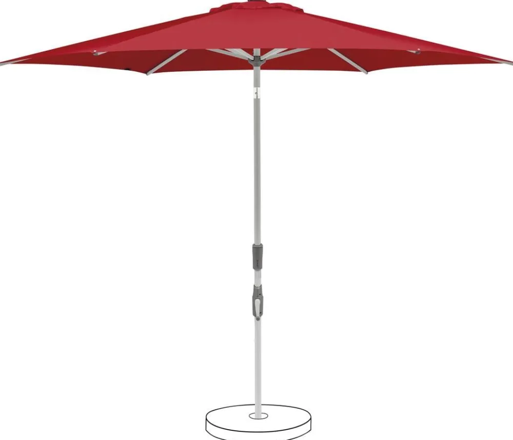 Suncomfort by Glatz Sonnenschirm Slide, rund Dunkelrot Sale