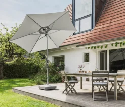 Suncomfort Sonnenschirme - by Glatz Sonnenschirm Slide, rund Grau