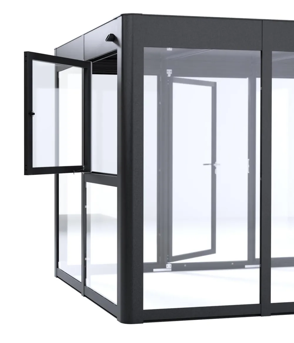 SunElements Fenster -metallic, ESG 5 mm, ca. B90/H95 cm Anthrazit Online