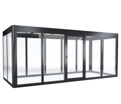 SunElements Gewächshaus SunGarden Infinity, AC Klar Anthrazit Outlet