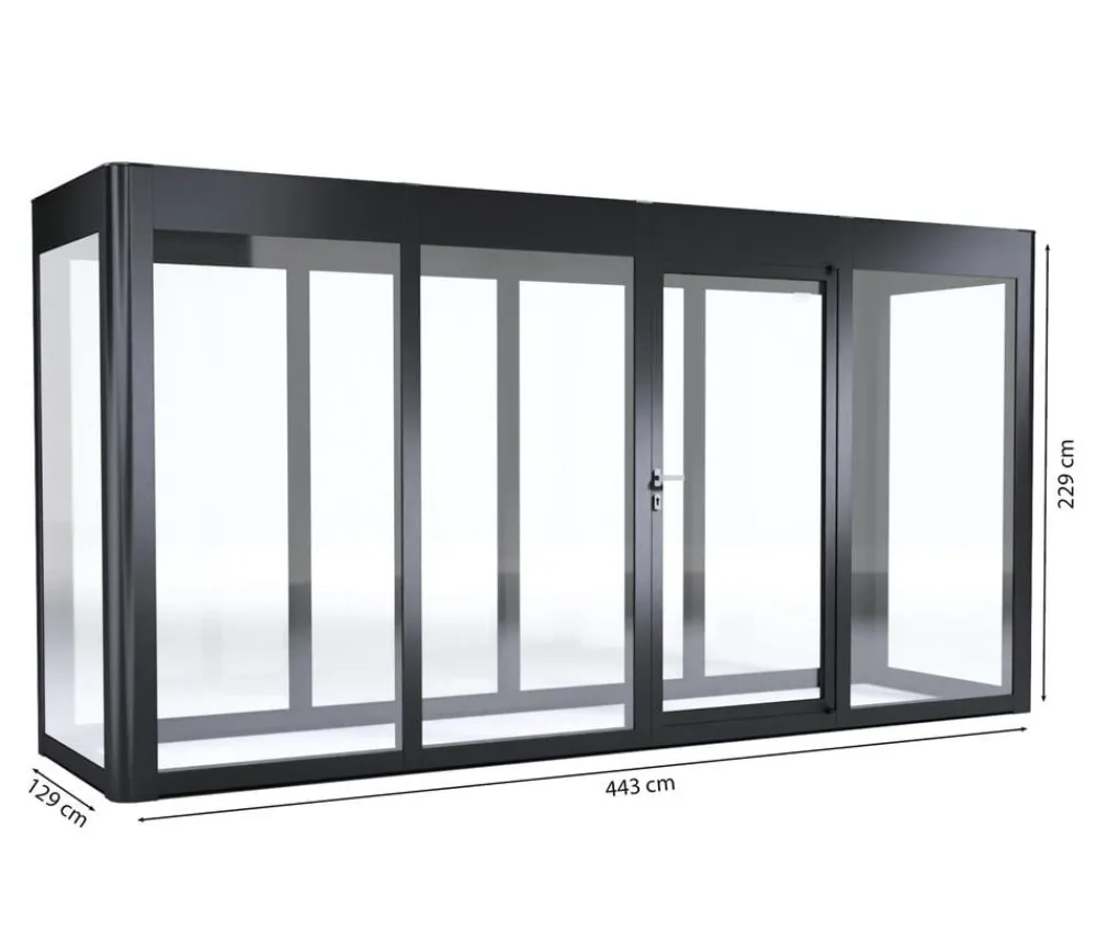 SunElements Gewächshäuser > Gewächshaus SunGarden Infinity, AC Klar