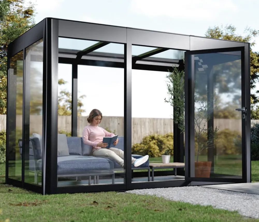 SunElements Gewächshaus SunGarden Infinity, AC Klar Anthrazit Outlet