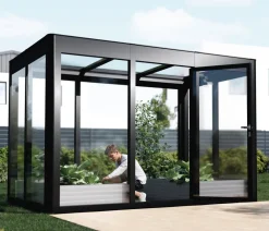 SunElements Gewächshaus SunGarden Infinity, AC Klar Anthrazit Outlet