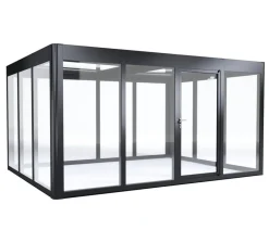 SunElements Gewächshaus SunGarden Infinity, AC Klar Anthrazit