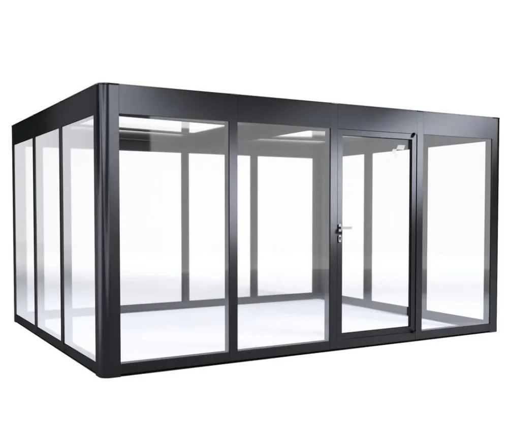 SunElements Gewächshaus SunGarden Infinity, AC Klar Anthrazit