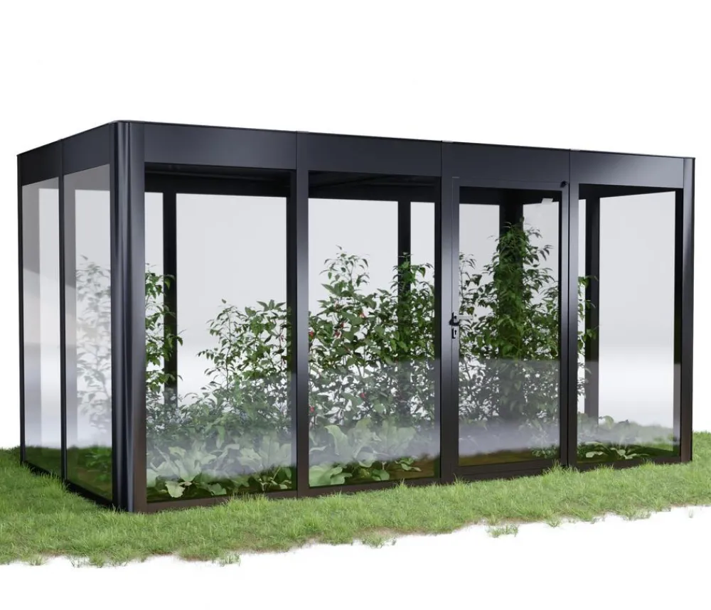 SunElements Gewächshäuser - Gewächshaus SunGarden Infinity, AC Klar Anthrazit
