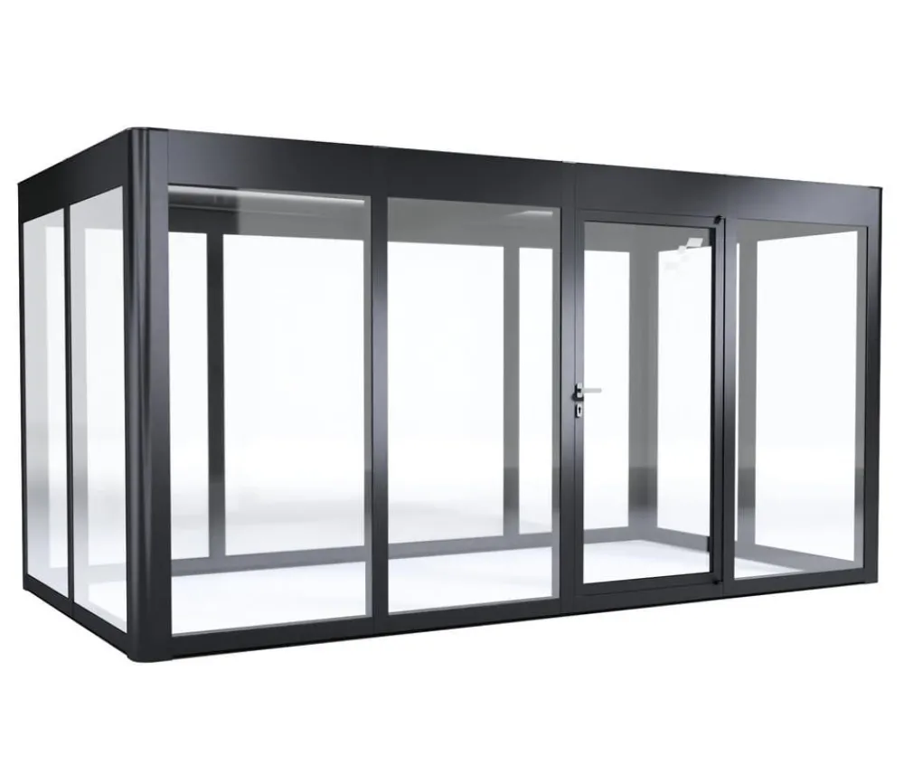 SunElements Gewächshäuser - Gewächshaus SunGarden Infinity, AC Klar Anthrazit
