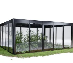 SunElements Gewächshäuser - Gewächshaus SunGarden Infinity, AC Klar Anthrazit