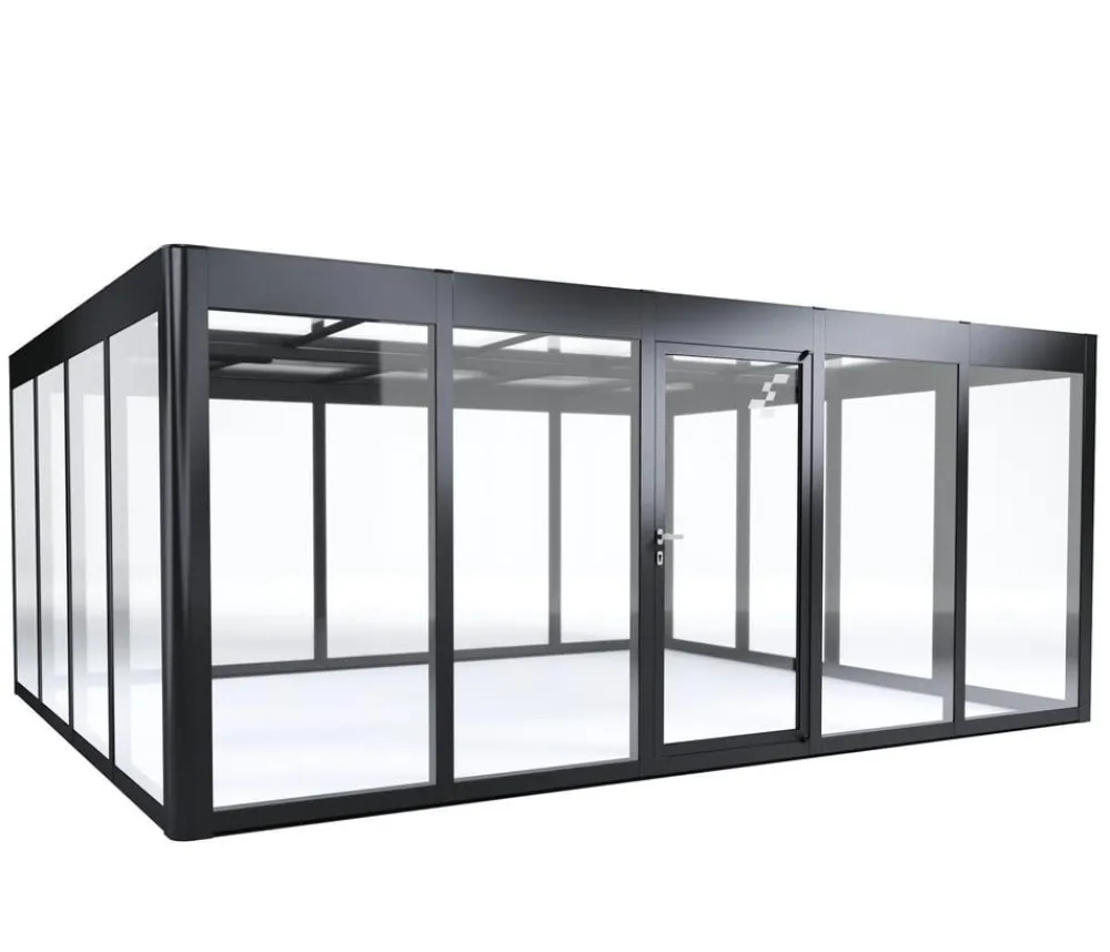 SunElements Gewächshäuser - Gewächshaus SunGarden Infinity, AC Klar Anthrazit