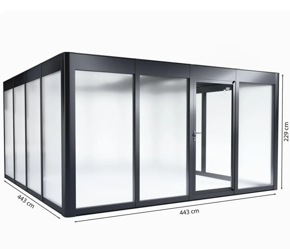 SunElements Gewächshaus SunGarden Deluxe, ESG/AC Anthrazit