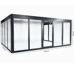 SunElements Gewächshaus SunGarden Deluxe, ESG/AC Anthrazit Online