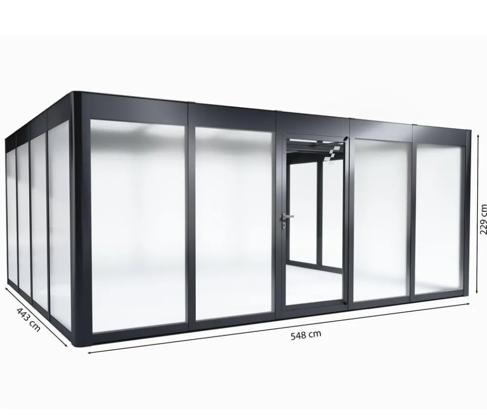 SunElements Gewächshaus SunGarden Deluxe, ESG/AC Anthrazit Online