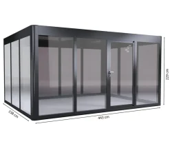 SunElements Gewächshäuser - Gewächshaus SunGarden Select, HKP/AC Anthrazit