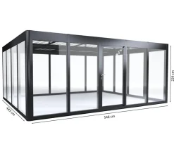 SunElements Gewächshäuser - Gewächshaus SunGarden Select, HKP/AC Anthrazit