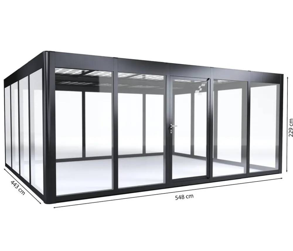 SunElements Gewächshäuser - Gewächshaus SunGarden Select, HKP/AC Anthrazit