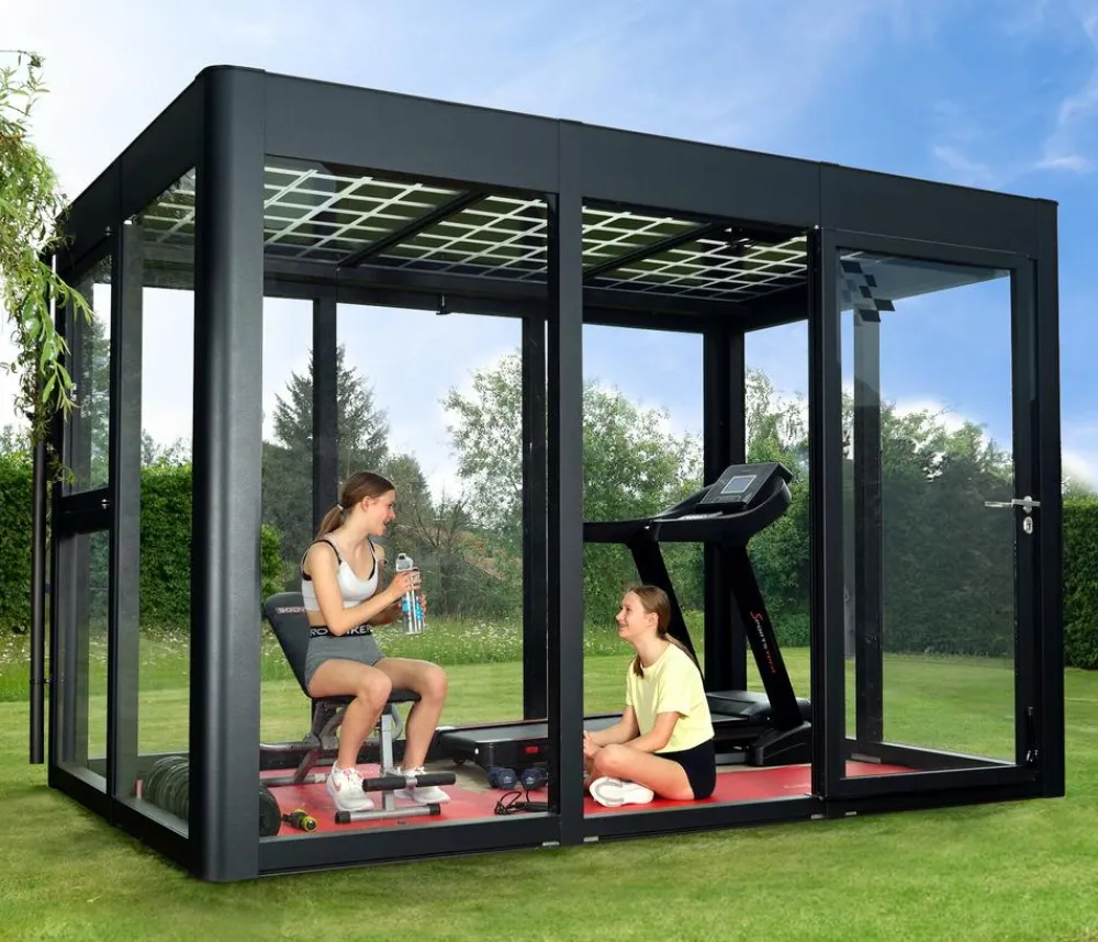 SunElements Gewächshäuser - Gewächshaus SunGarden Deluxe, ESG/AC Anthrazit