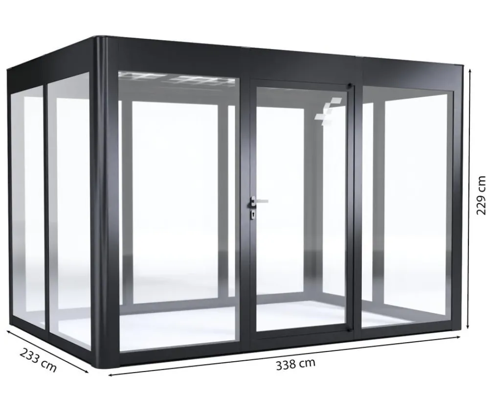 SunElements Gewächshäuser - Gewächshaus SunGarden Deluxe, ESG/AC Anthrazit