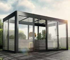 SunElements Gewächshaus SunGarden Energy, AC/DGM 40 % Anthrazit Discount
