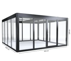 SunElements Gewächshäuser - Gewächshaus SunGarden Energy, AC/DGM 40 % Anthrazit
