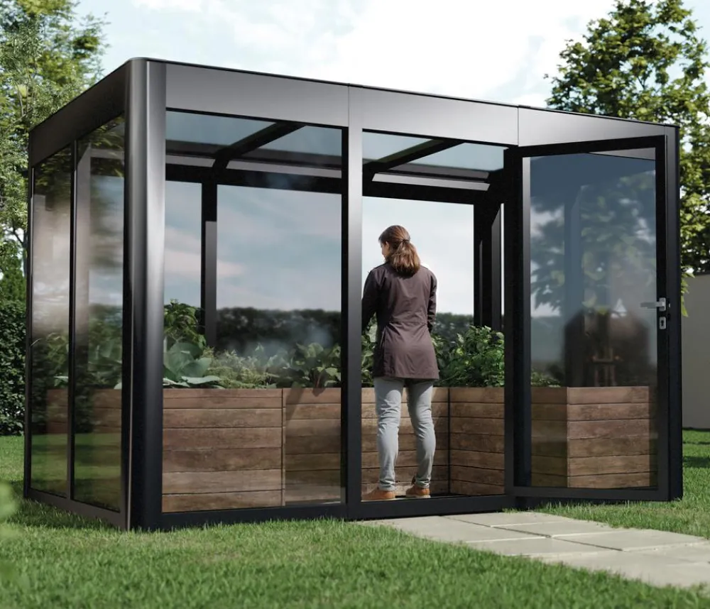 SunElements Gewächshäuser - Gewächshaus SunGarden Power, AC/DGM 5% Anthrazit