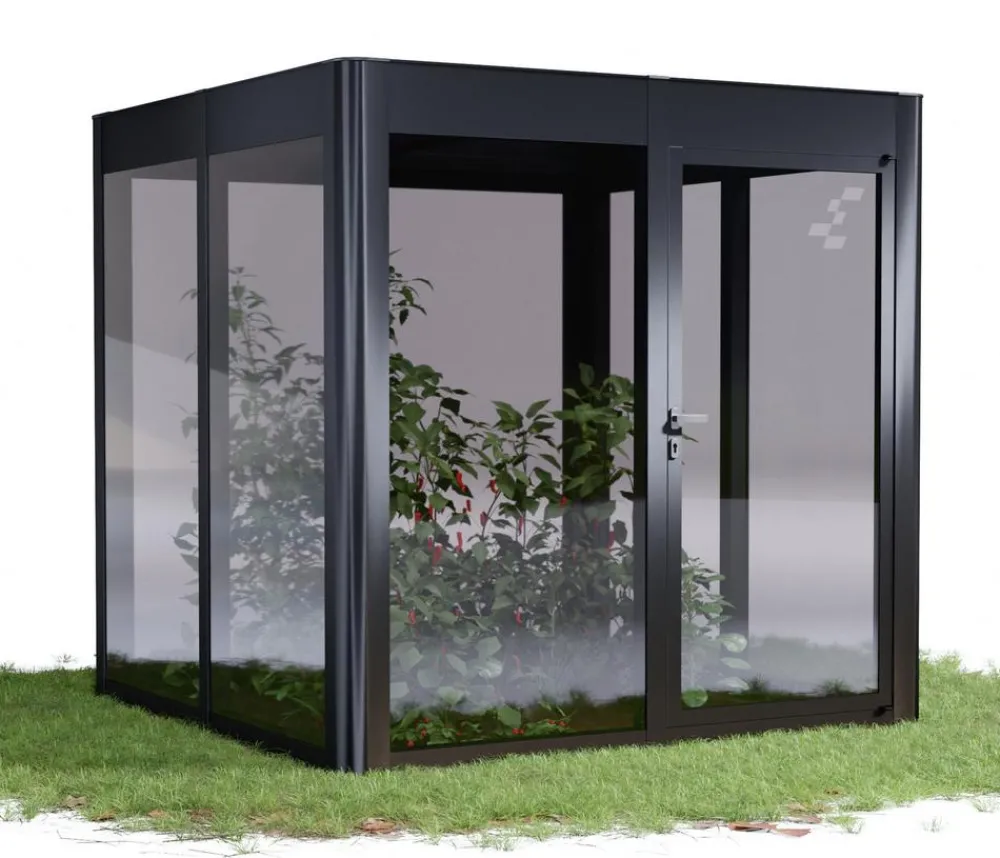 SunElements Gewächshäuser - Gewächshaus SunGarden Modern, AC Anthrazit