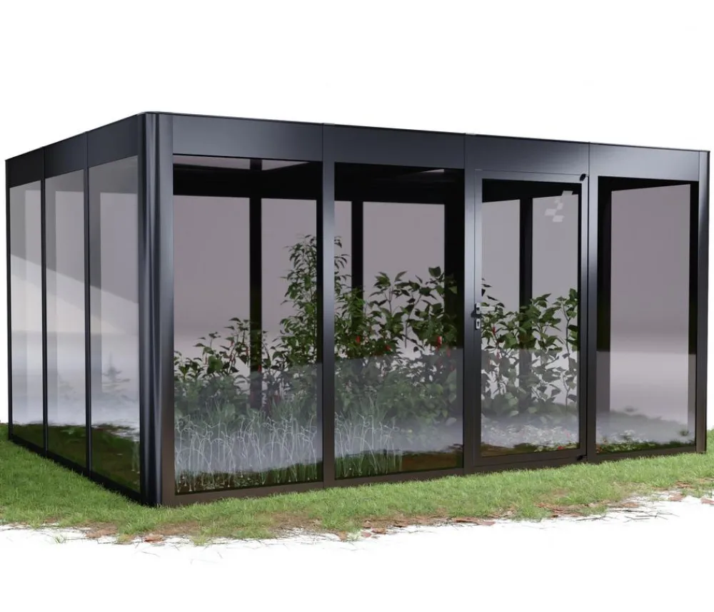SunElements Gewächshäuser - Gewächshaus SunGarden Modern, AC Anthrazit
