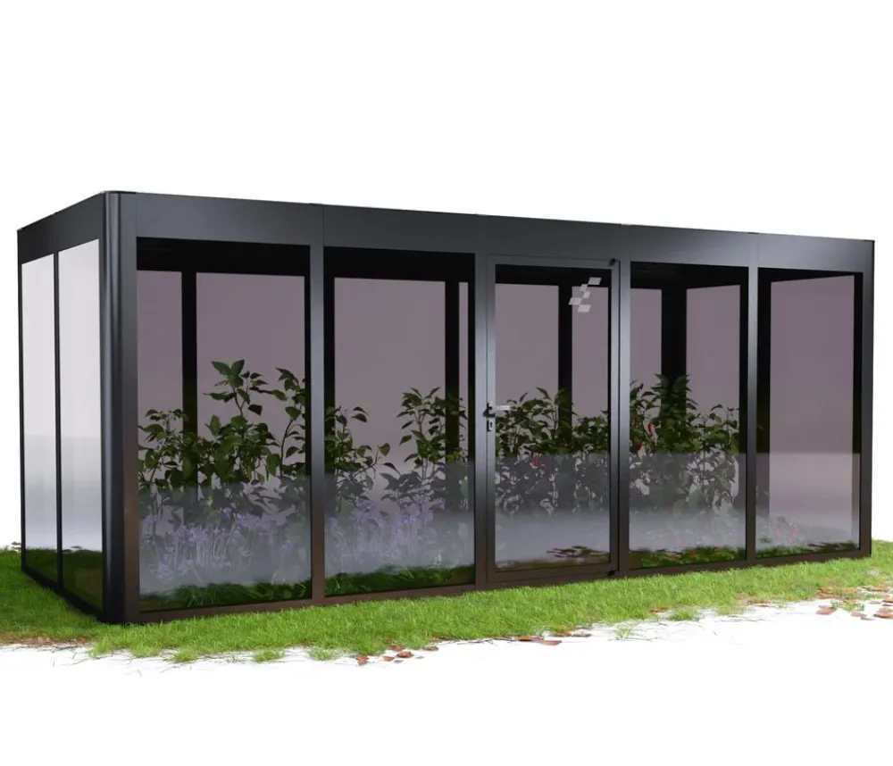SunElements Gewächshäuser - Gewächshaus SunGarden Modern, AC Anthrazit