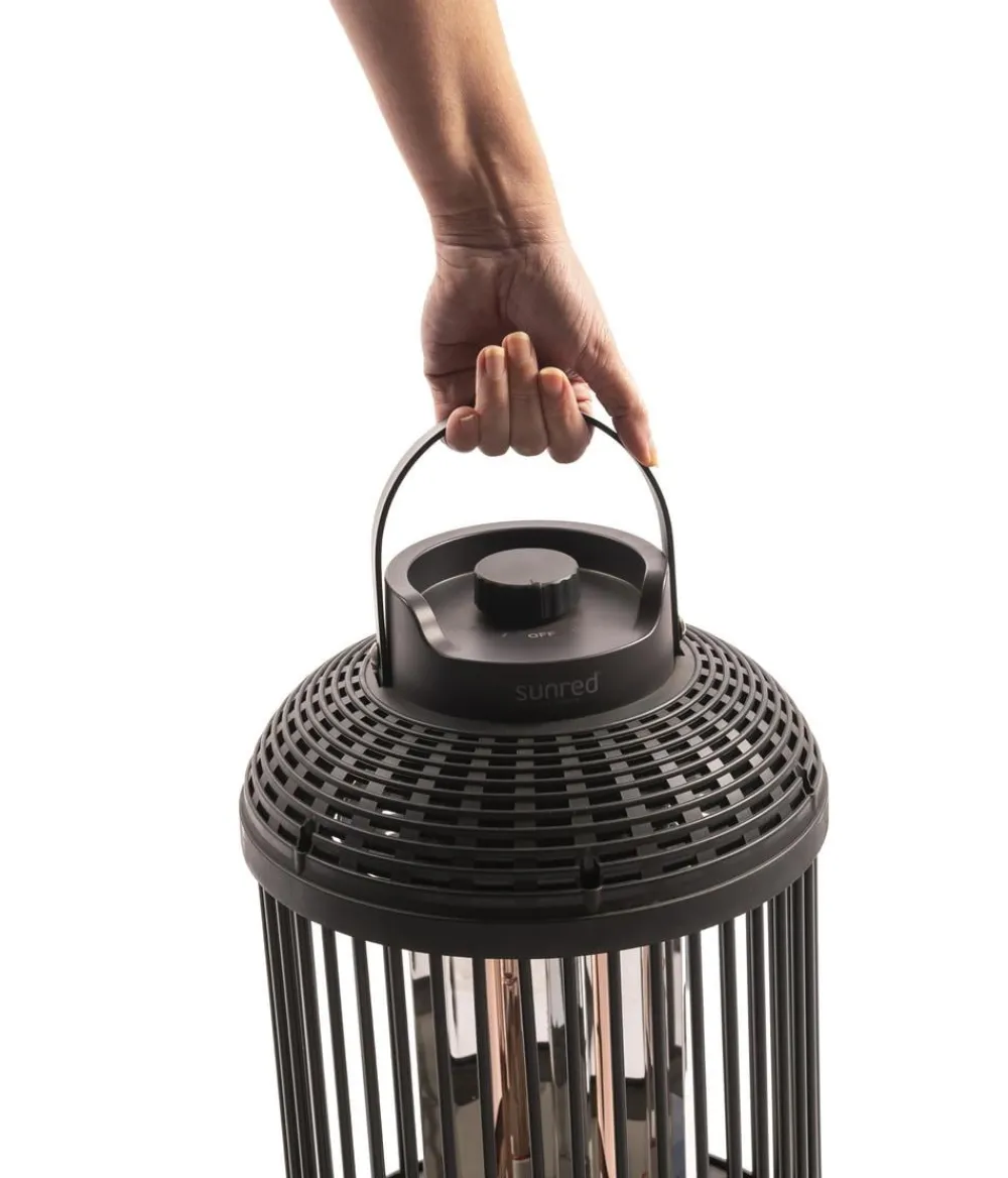 RedFire Feuerstellen - Sunred Heizstrahler Indox, ca. Ø29/H60 cm Schwarz