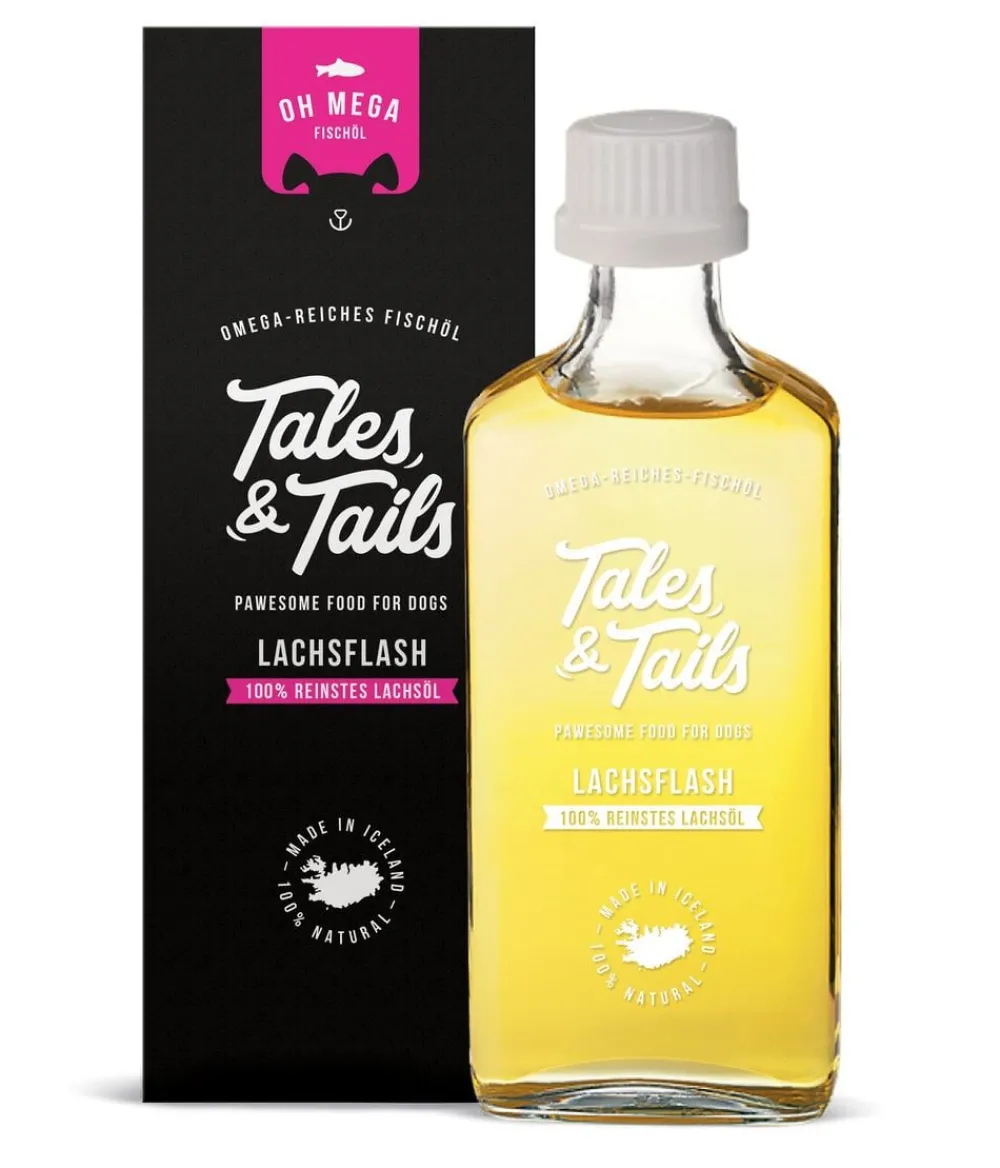 Tales & Tails Nahrungsergänzung Hund > Ergänzungsfutter für Hunde Lachsöl Oh Mega, 240 ml