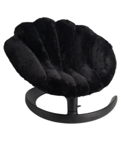 Tavo schwingendes Haustierbett Shell, ca. B78,5/H43-57/T66-73 cm Schwarz Hot