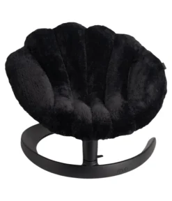 Tavo schwingendes Haustierbett Shell, ca. B78,5/H43-57/T66-73 cm Schwarz Hot