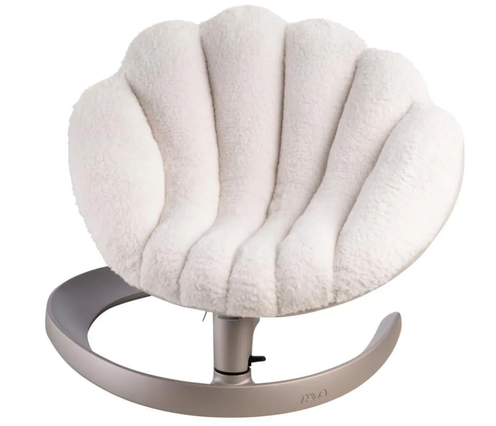 Tavo Hundebetten & Körbe - schwingendes Haustierbett Shell, ca. B78,5/H43-57/T66-73 cm Creme