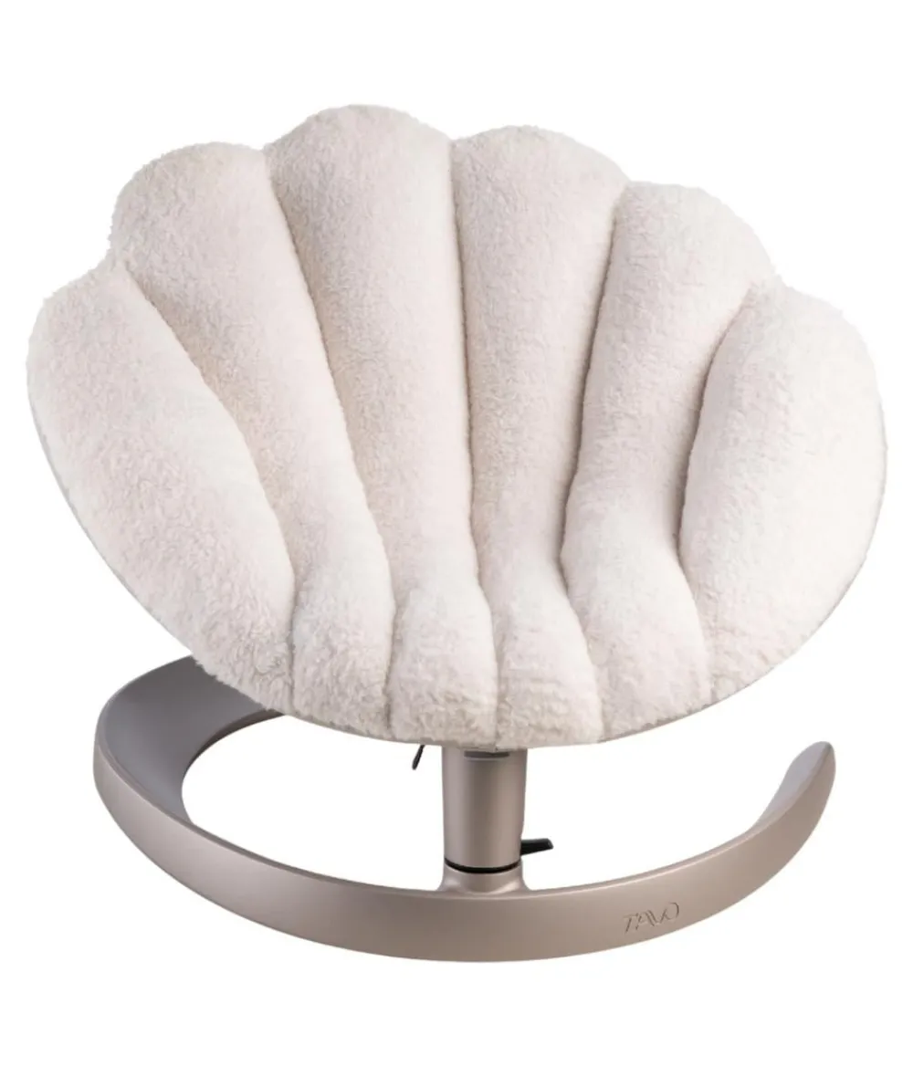 Tavo Hundebetten & Körbe - schwingendes Haustierbett Shell, ca. B78,5/H43-57/T66-73 cm Creme